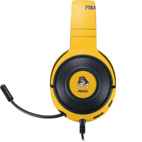 East Carolina University ECU Pirates Logo Yellow Razer Kraken X Skin